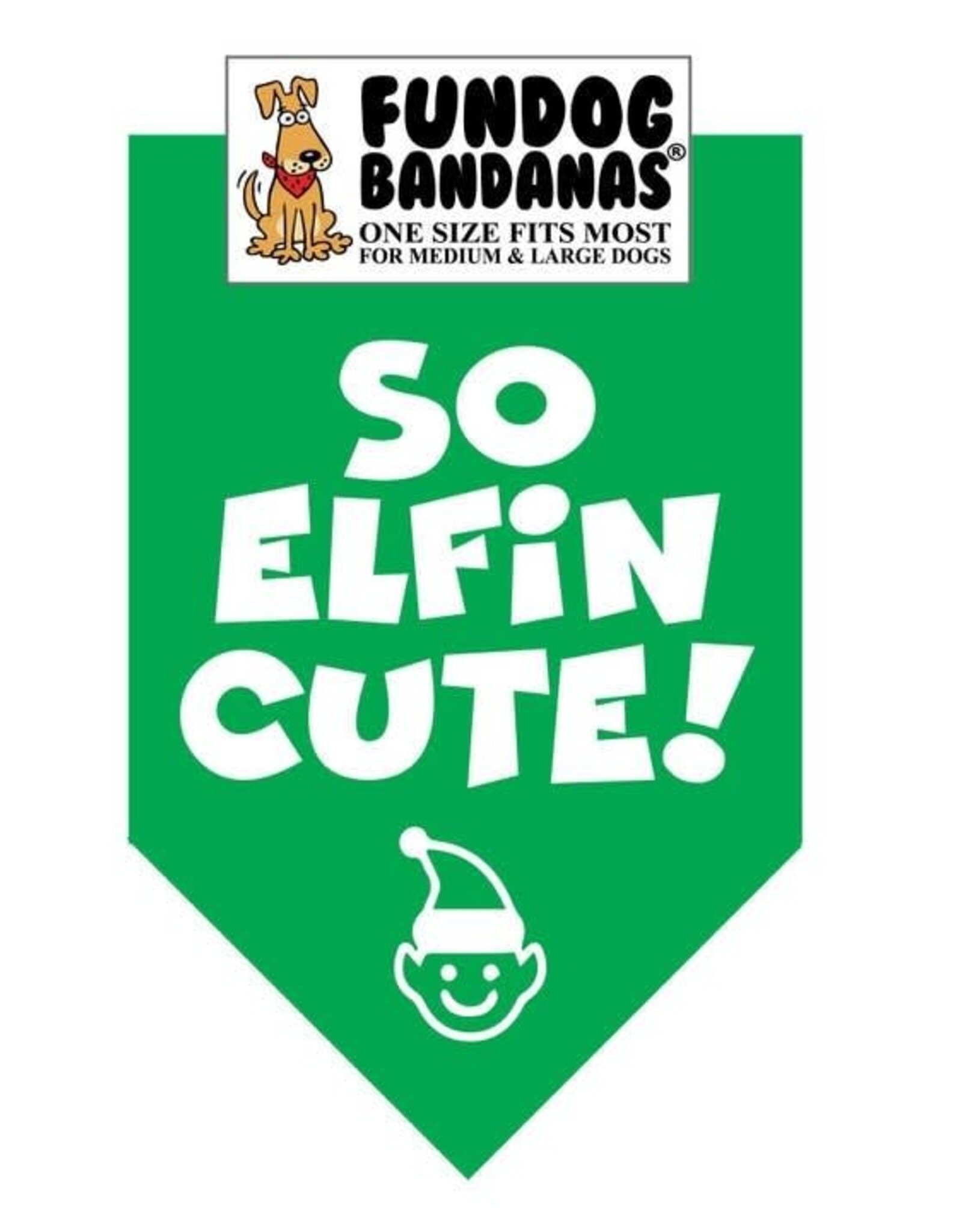 Dog Bandana - Holiday So Elfin Cute!