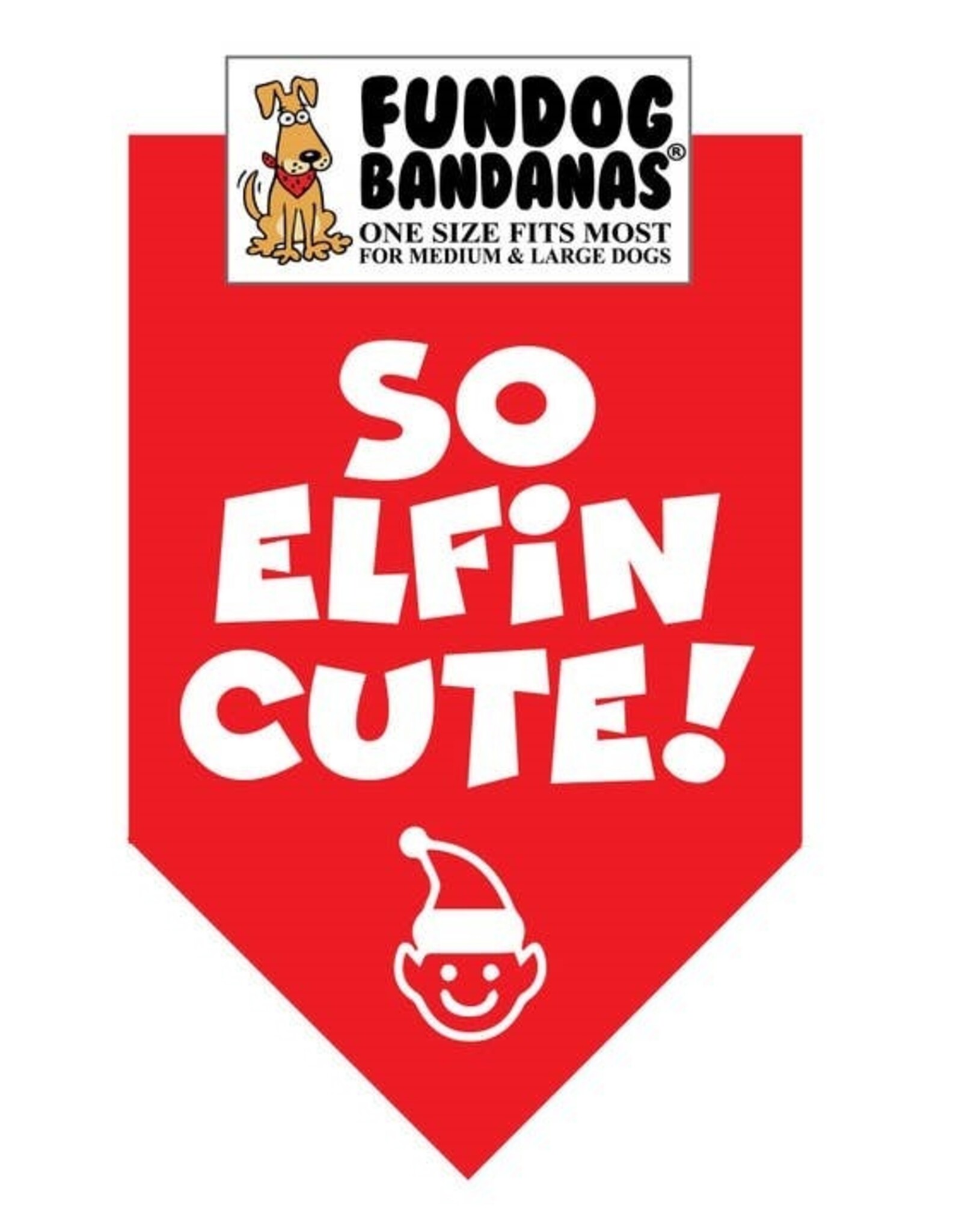 Dog Bandana - Holiday So Elfin Cute!