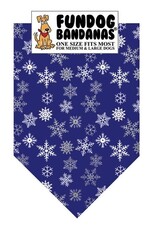 Dog Bandana - Holiday Snowflakes