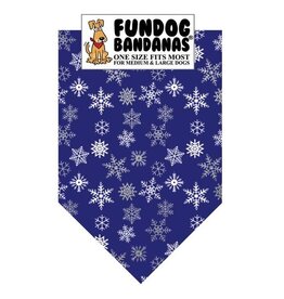 Dog Bandana - Holiday Snowflakes