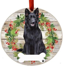 German Shepherd Black Ornament