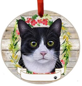 Cat - Black & White (Tuxedo) Ornament