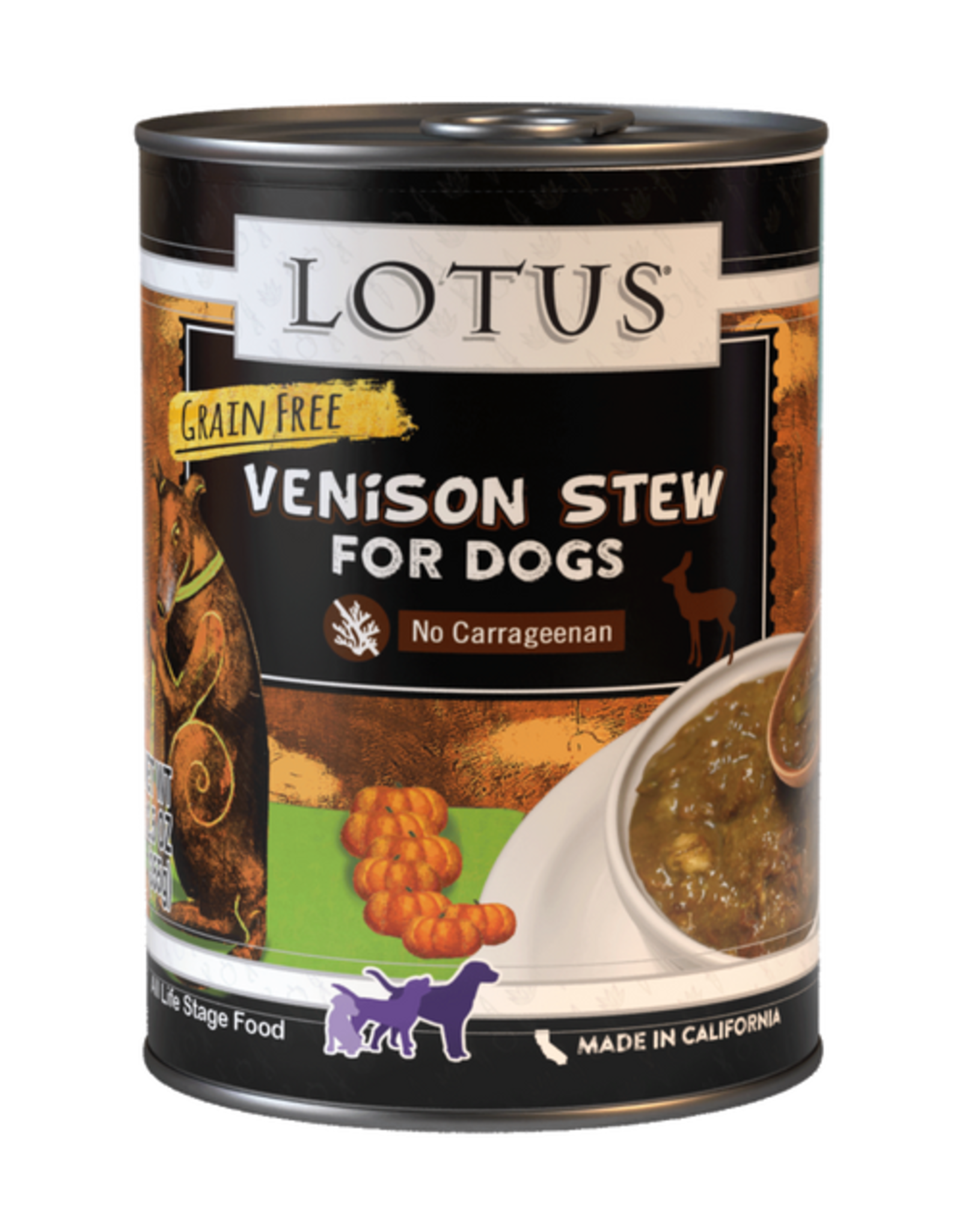 Lotus Lotus Venison Stew for Dogs 12.5oz