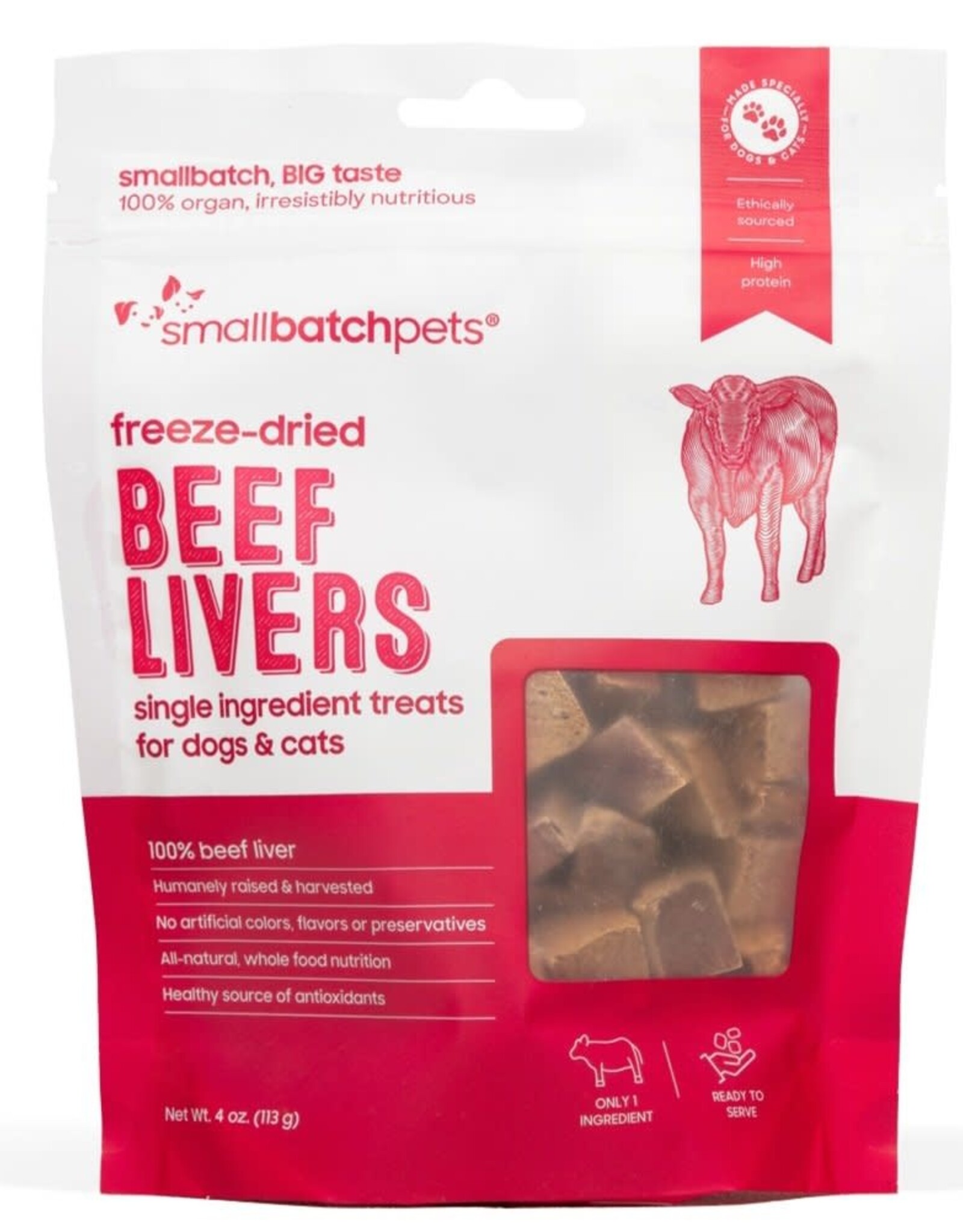 Smallbatch Smallbatch Beef Liver Treats 4oz