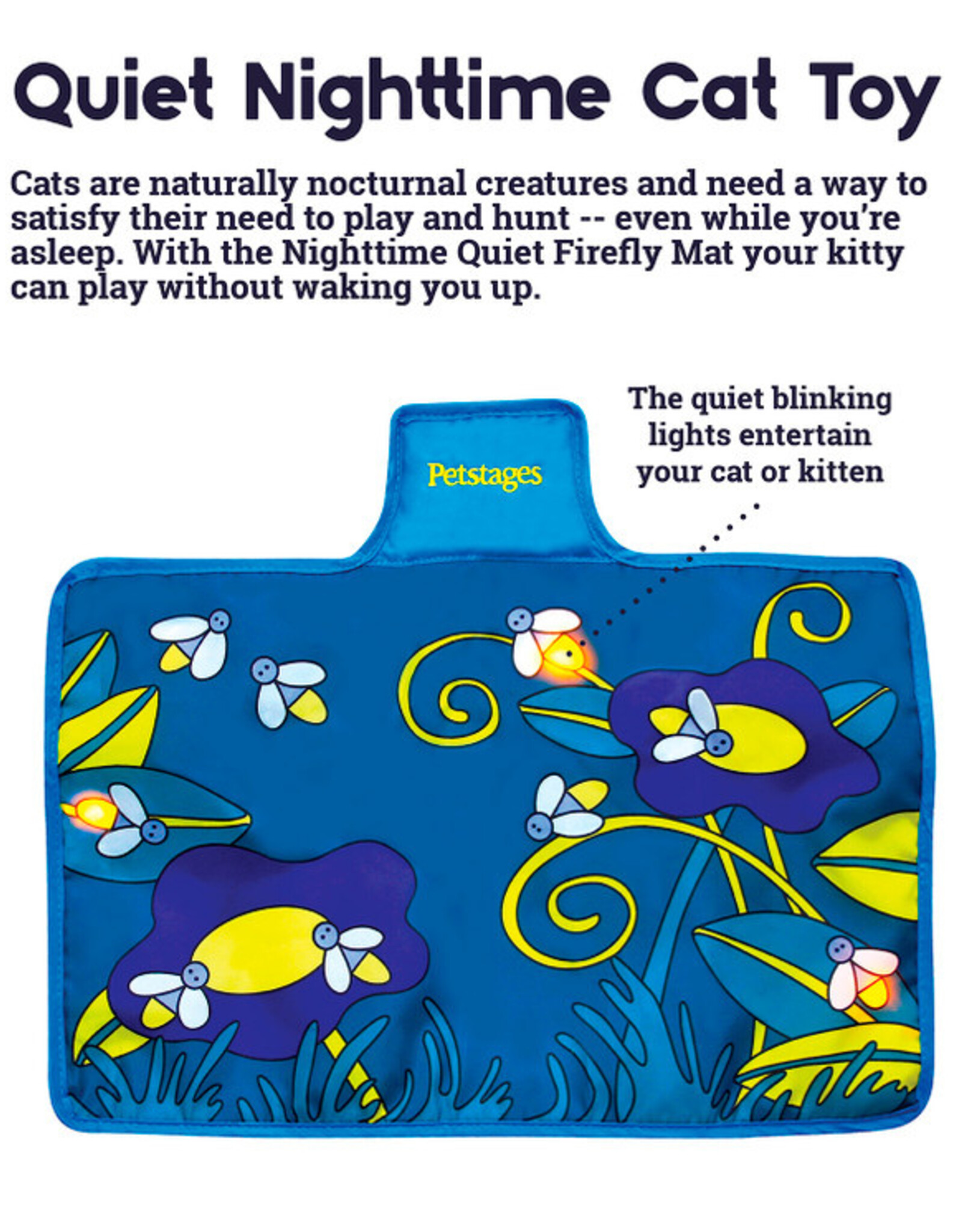 Outward Hound Flashing Firefly Mat Quiet Cat Toy