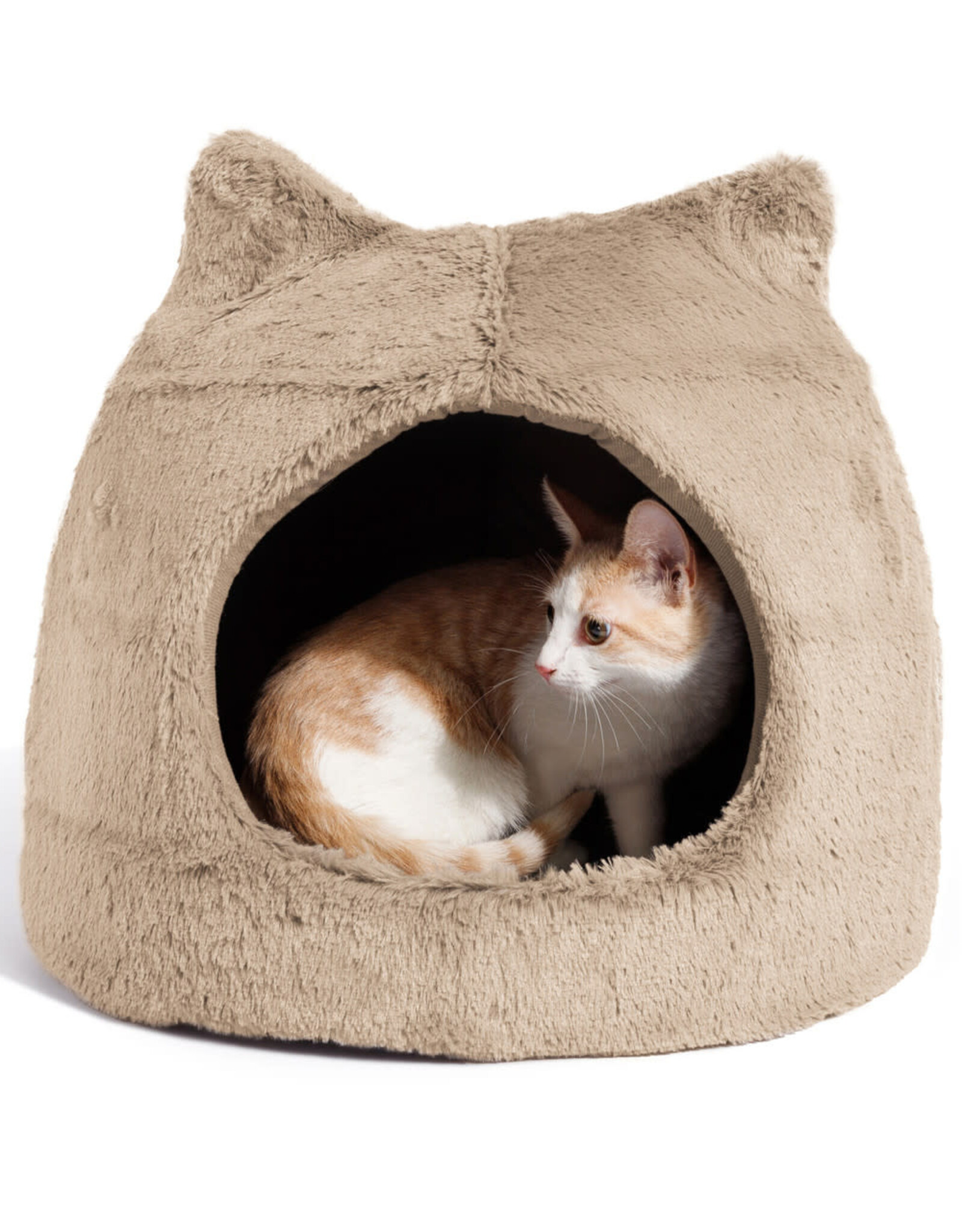 Outward Hound Meow Hut Fur Cat Bed 17x17