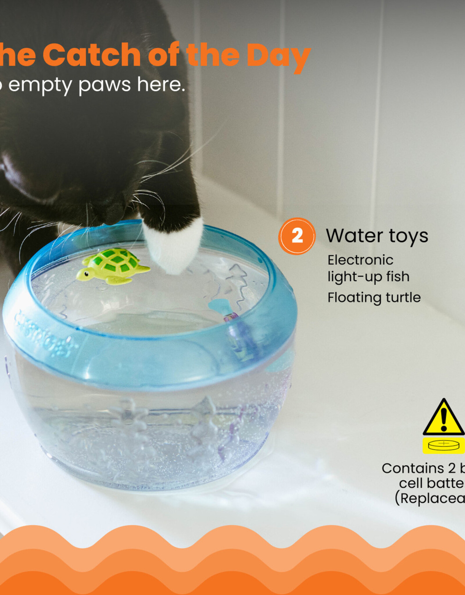 Outward Hound Meow-smerizing Fish Bowl Cat Toy
