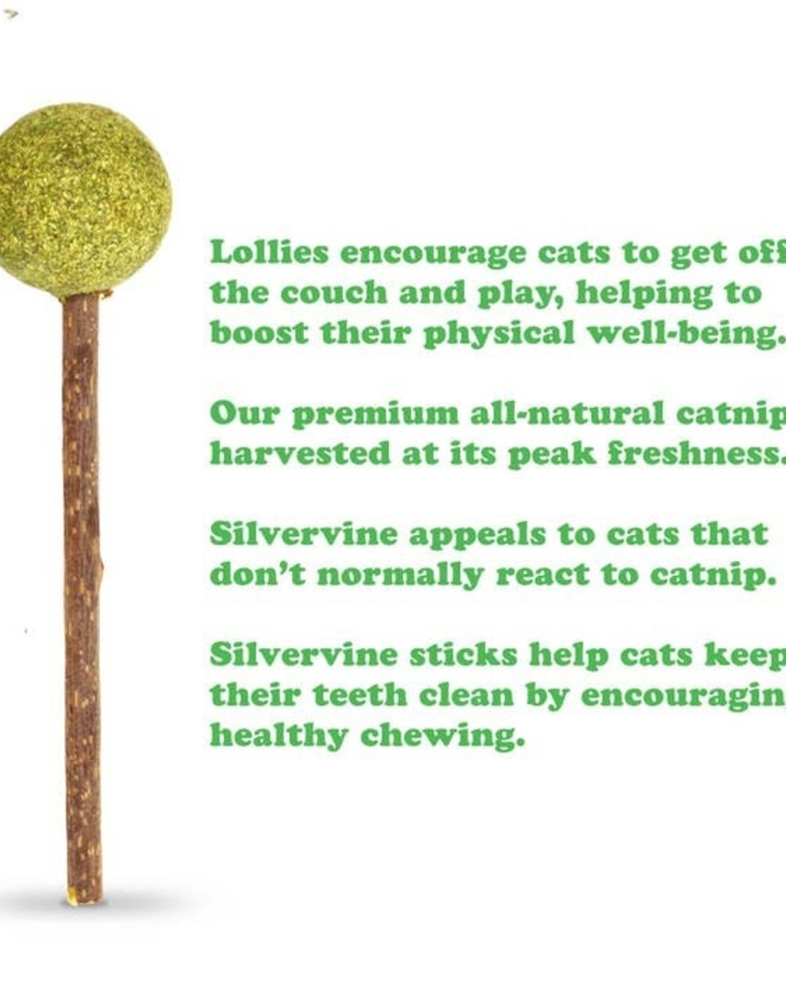 Meowijuana Meowijuana Lollies - Silvervine Sticks with Catnip