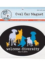 Dog Is Good Car Magnet: Welcome Diversity