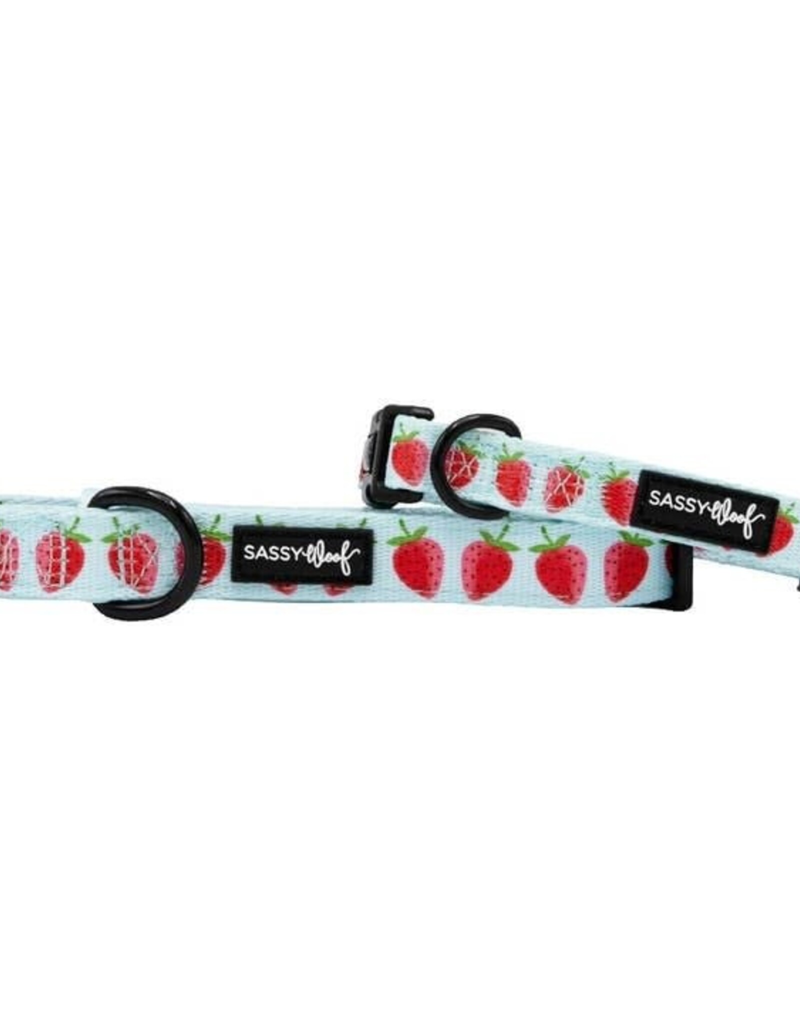Sassy Woof Sassy Woof I Woof You Berry Much Adjustable Dog Collar