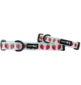 Sassy Woof Sassy Woof I Woof You Berry Much Adjustable Dog Collar