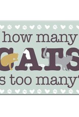 Dog Speak Dog Speak Refrigerator Magnet - How Many Cats is Too Many