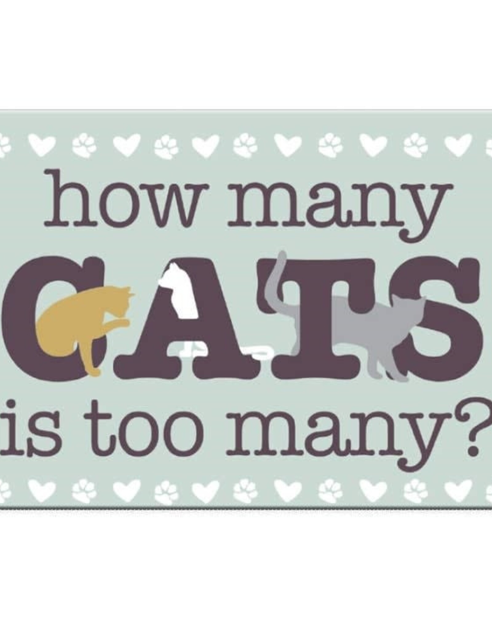 Dog Speak Dog Speak Refrigerator Magnet - How Many Cats is Too Many