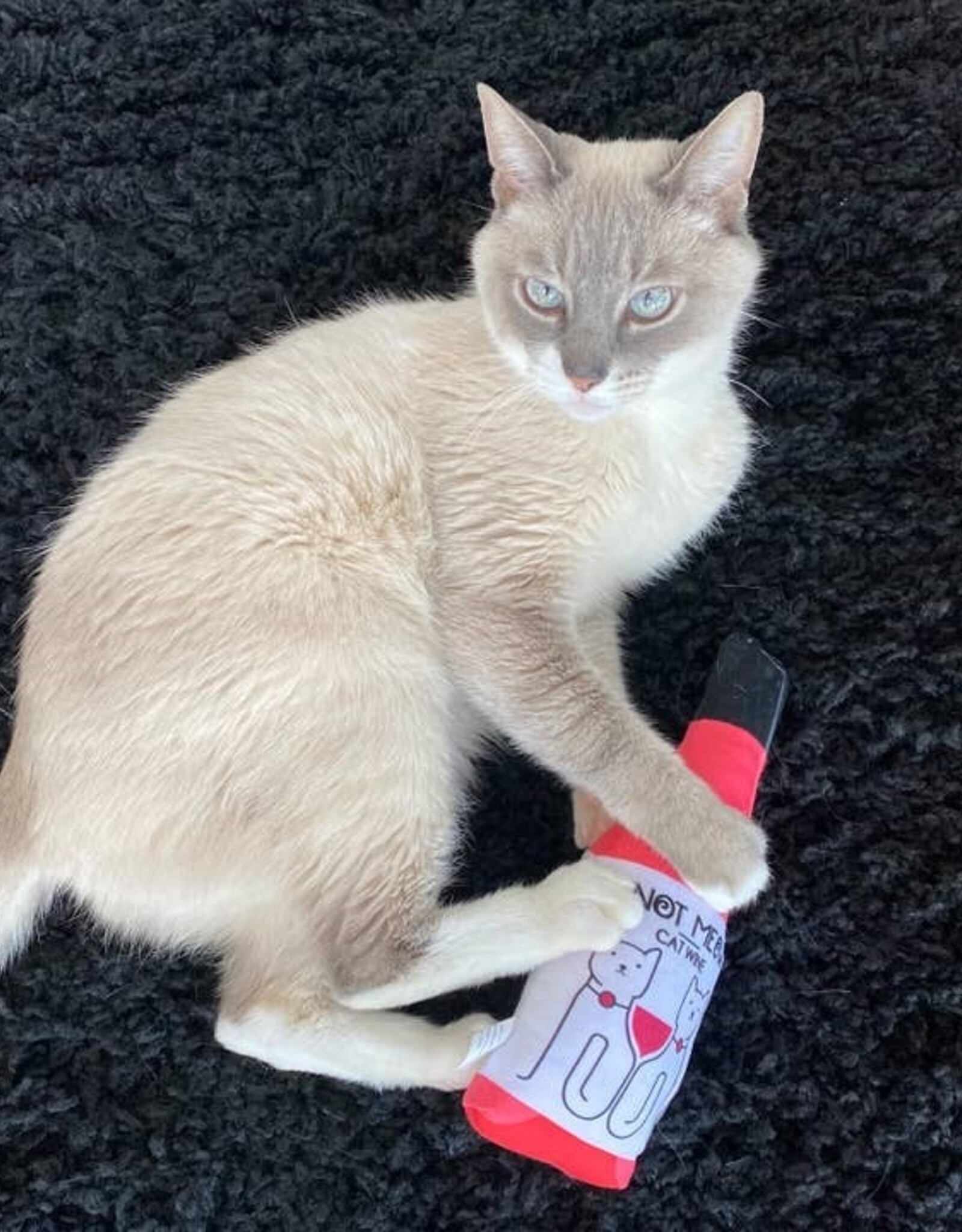 Purring Wine Catnip Kicker Toy
