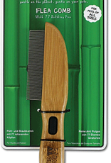 Bamboo Rotating Pin Flea Comb