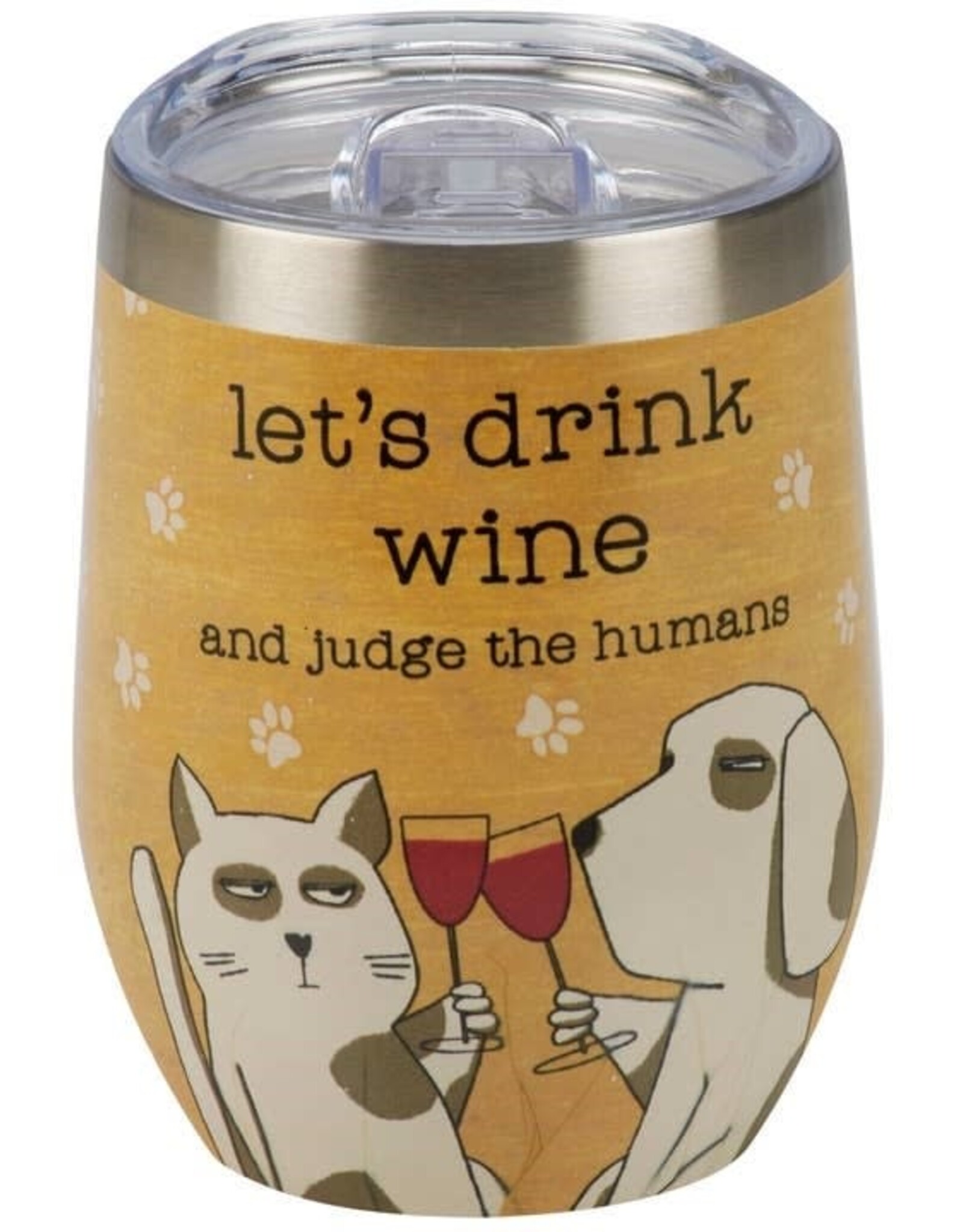 Judge the Humans Stainless Wine Tumbler