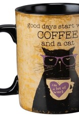 Good Days Start with Coffee and A Cat Mug