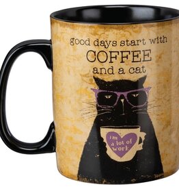 Good Days Start with Coffee and A Cat Mug