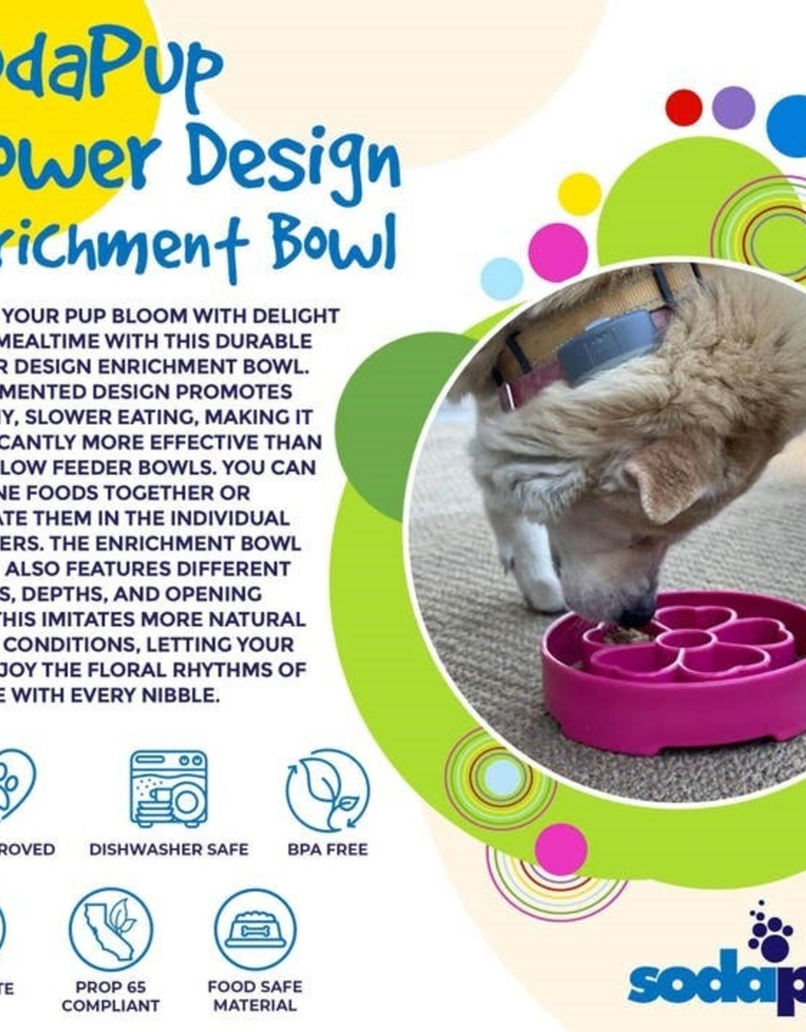 SodaPup SodaPup Flower Ebowl Enrichment Slow Feeder Bowl