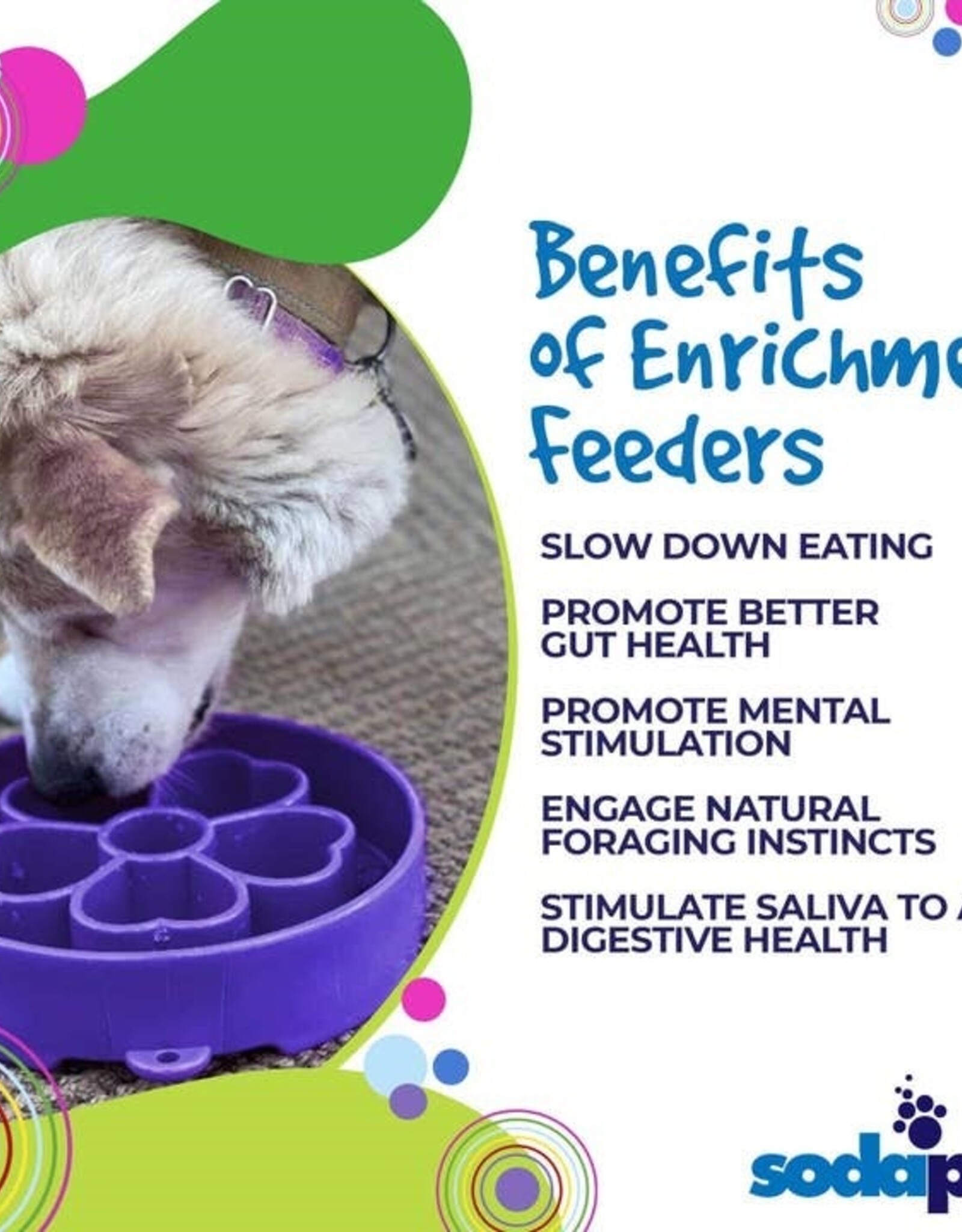 SodaPup SodaPup Flower Ebowl Enrichment Slow Feeder Bowl