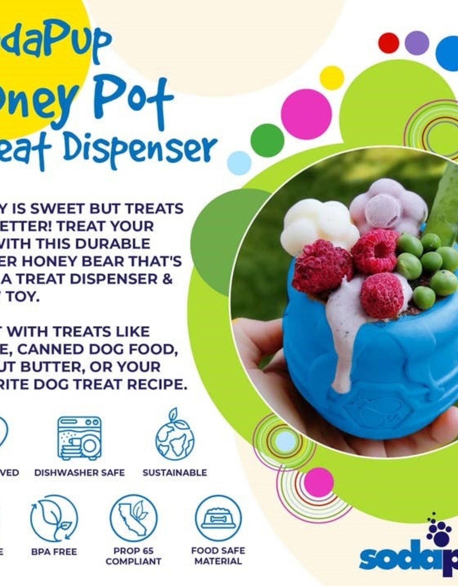 SodaPup SodaPup PUP-X Honey Pot Treat Dispenser