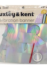 Huxley & Kent Let's Pawty Iridescent Celebration Banner