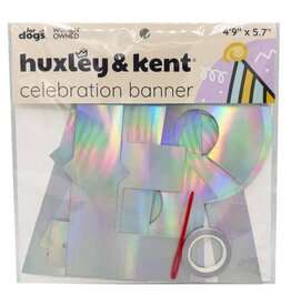 Huxley & Kent Let's Pawty Iridescent Celebration Banner