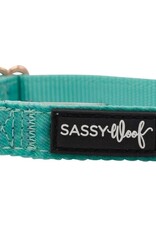 Sassy Woof Sassy Woof Wag Your Teal Adjustable Dog Collar