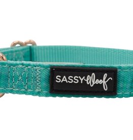 Sassy Woof Sassy Woof Wag Your Teal Adjustable Dog Collar