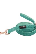 Sassy Woof Sassy Woof Wag Your Teal Fabric Leash Sassy Woof Sassy Woof Wag Your Teal Fabric Leash