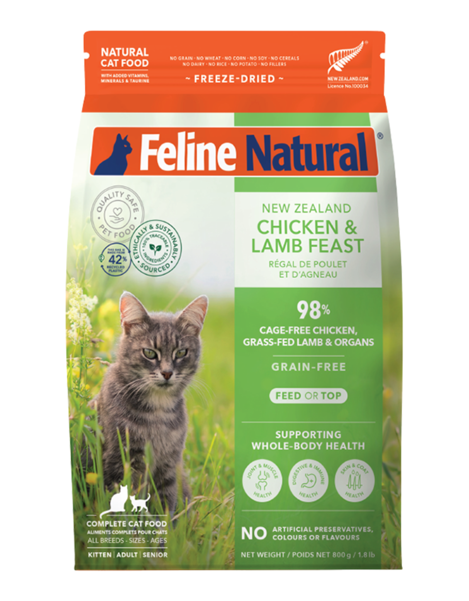 K9 Natural Feline Natural Freeze-Dried Chicken & Lamb Feast