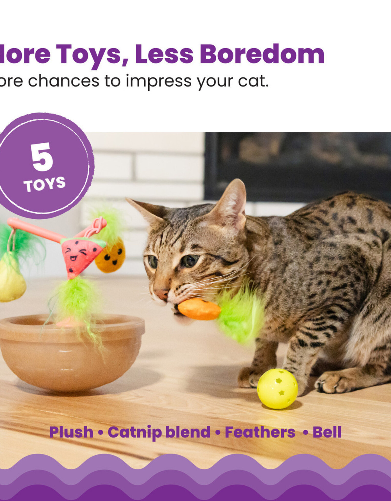 Outward Hound Hunt N' Wobble Fruit Bowl