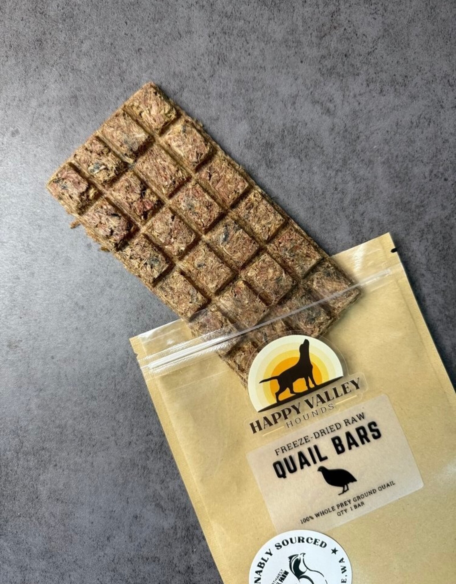 Happy Valley Hounds Happy Valley Hounds Whole Prey Ground Quail Bar