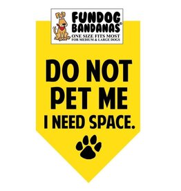 Do Not Pet Bandana