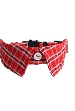 Cheerhunting Plaid Cat Collar with Bell