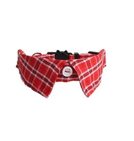 Cheerhunting Plaid Cat Collar with Bell