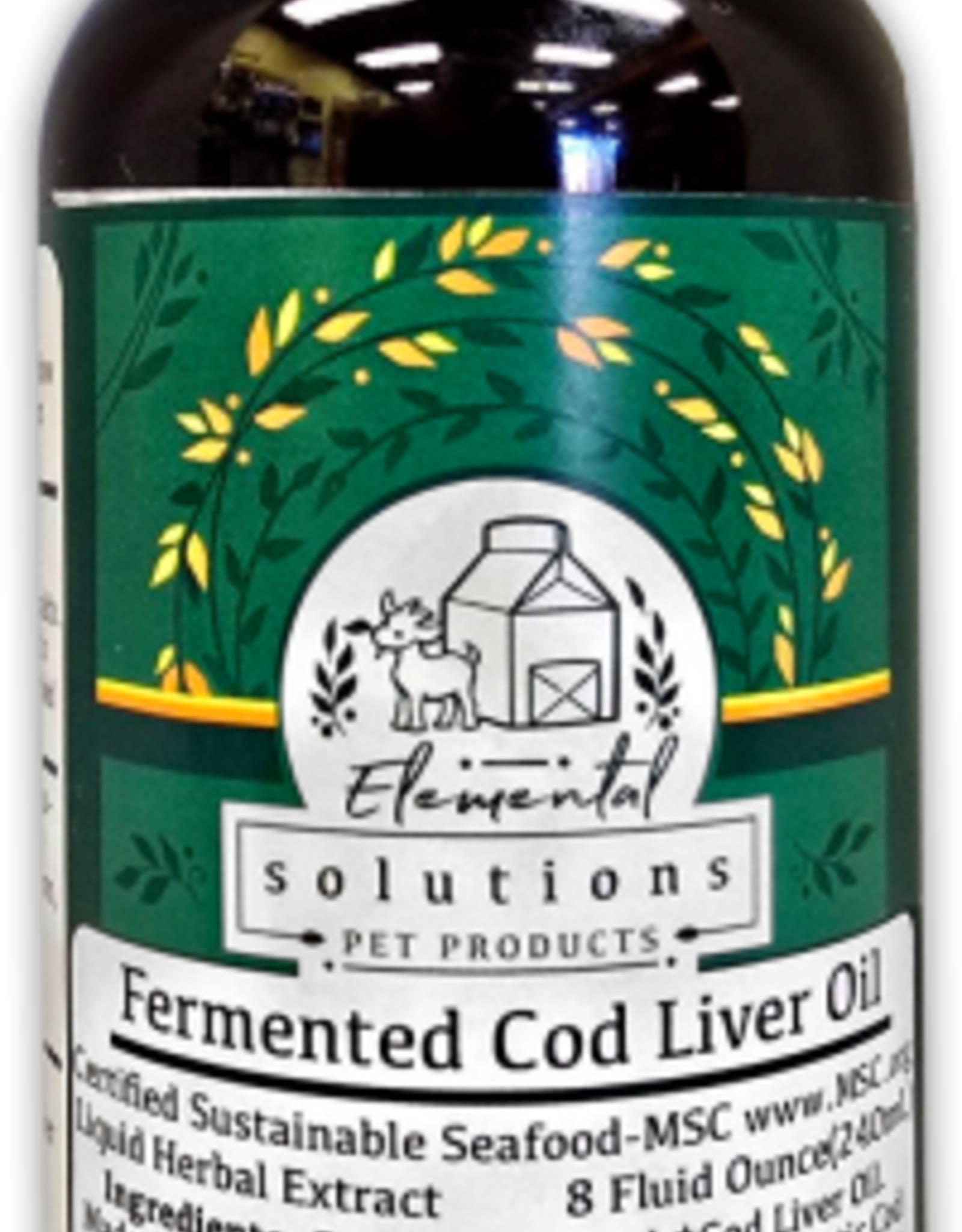 Solutions Pet Products Solutions  Fermented Cod Liver Oil 8oz