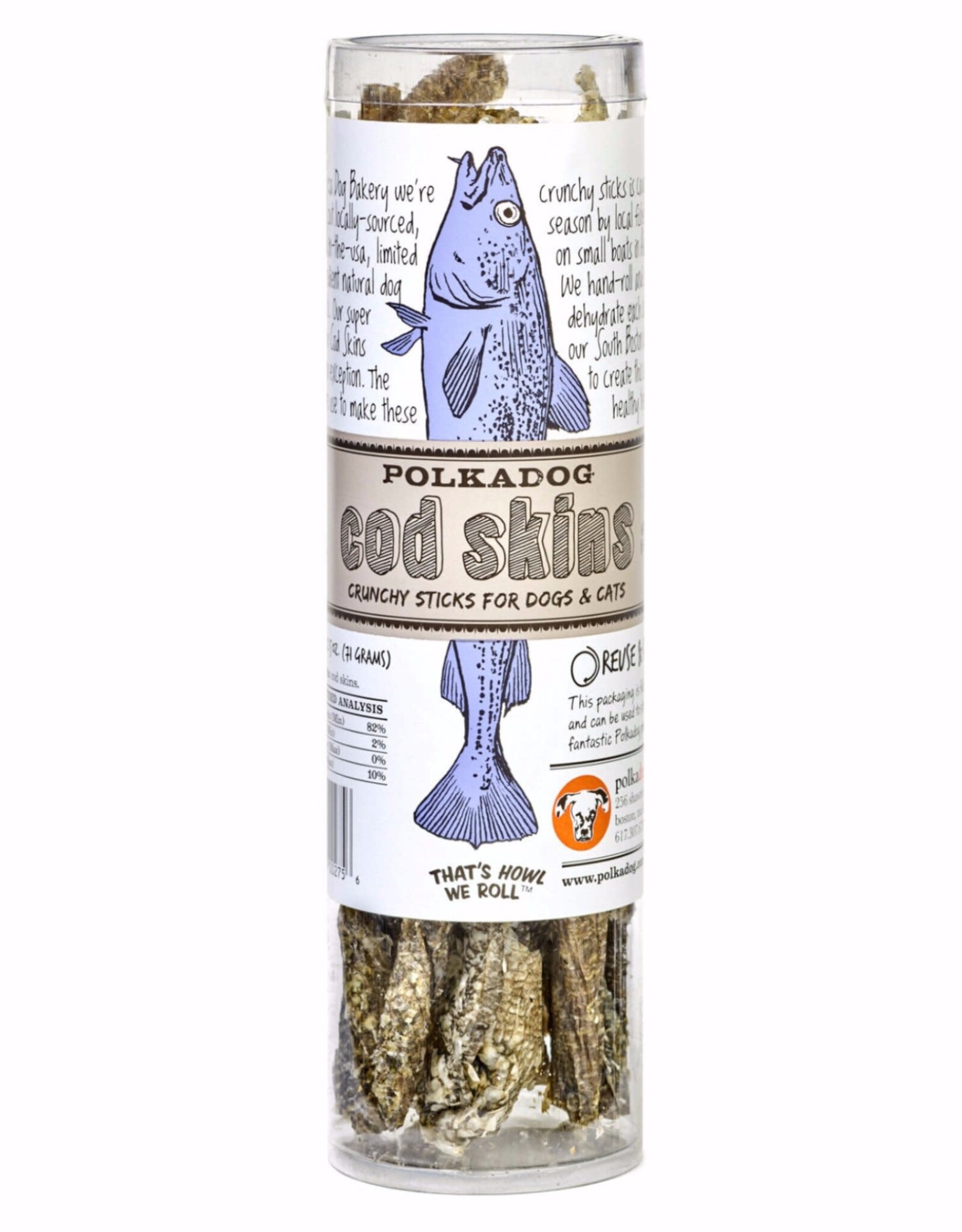 PolkaDog Cod Skin Tube