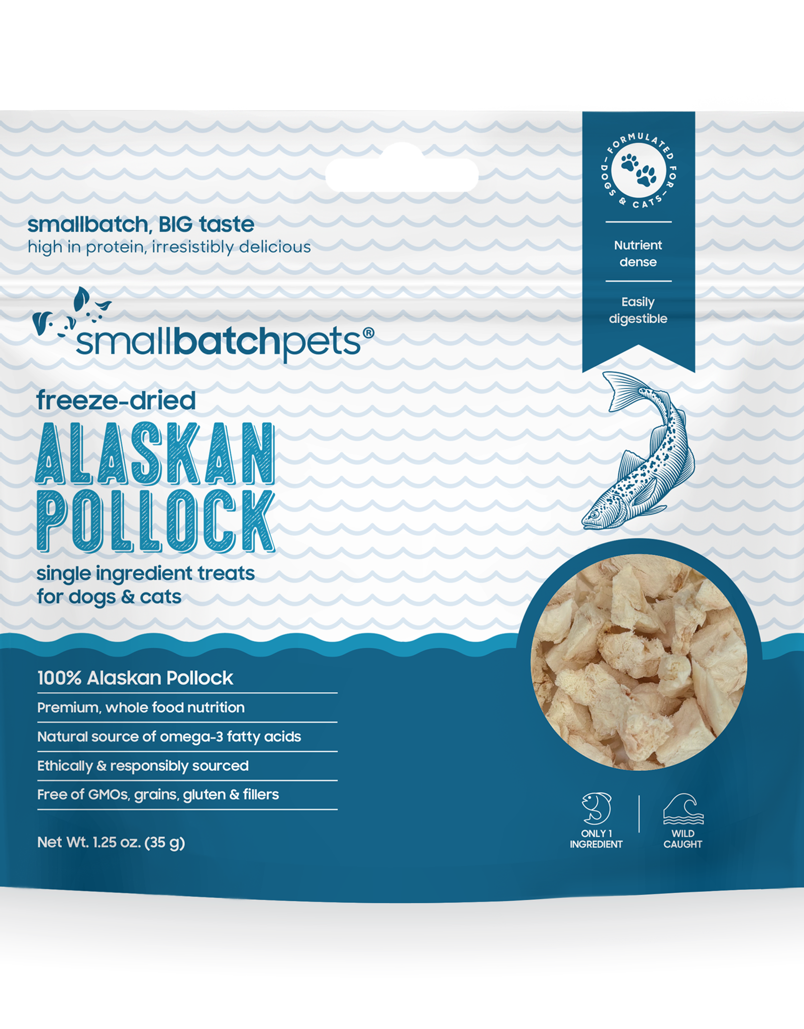 Smallbatch Freeze Dried Alaskan Pollock Treat