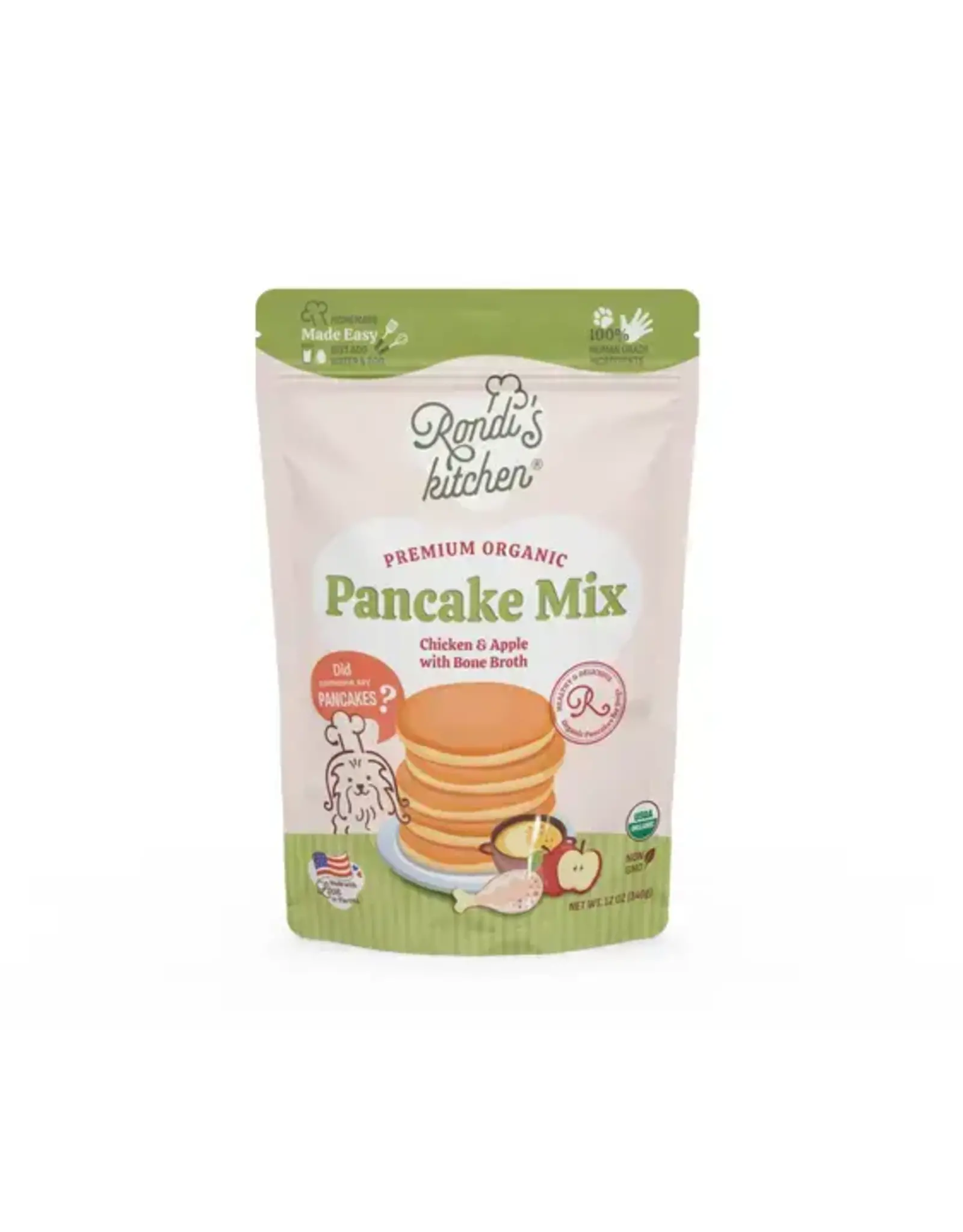 Rondi's Kitchen Organic Superfood Pancake Mix For Dogs Chicken & Apple