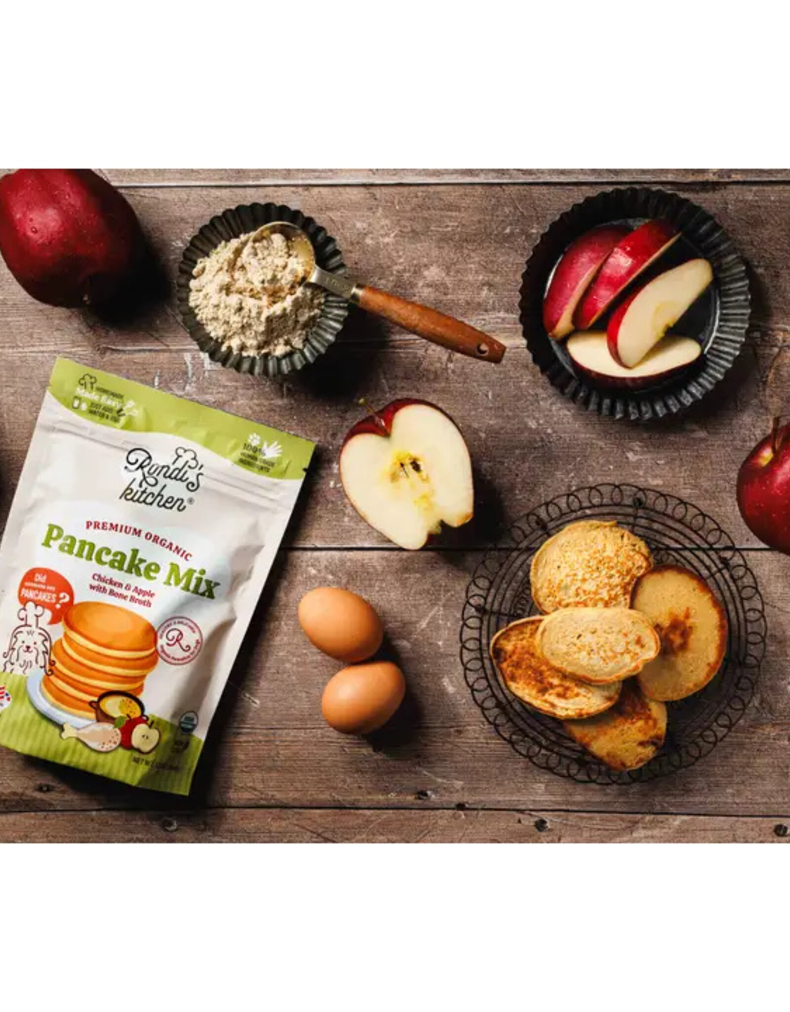 Rondi's Kitchen Organic Superfood Pancake Mix For Dogs Chicken & Apple