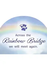 Memorial Keepsake - Rainbow Shape-Across the Rainbow Bridge Memorial Keepsake - Rainbow Shape-Across the Rainbow Bridge