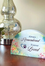 Memorial Keepsake - Rainbow Shape - Always Remembered