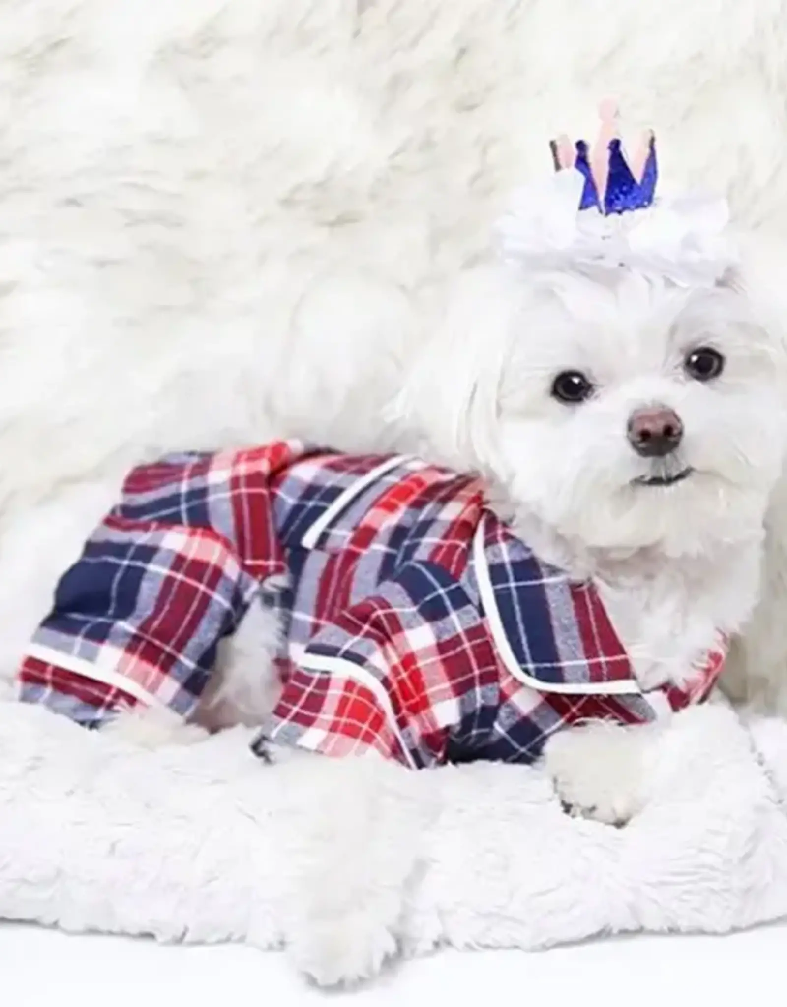 Fabdog Plaid Dog Pajamas