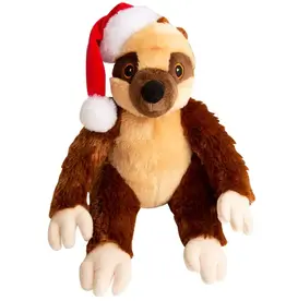 SnugArooz Sasha Claus the Sloth Dog Toy