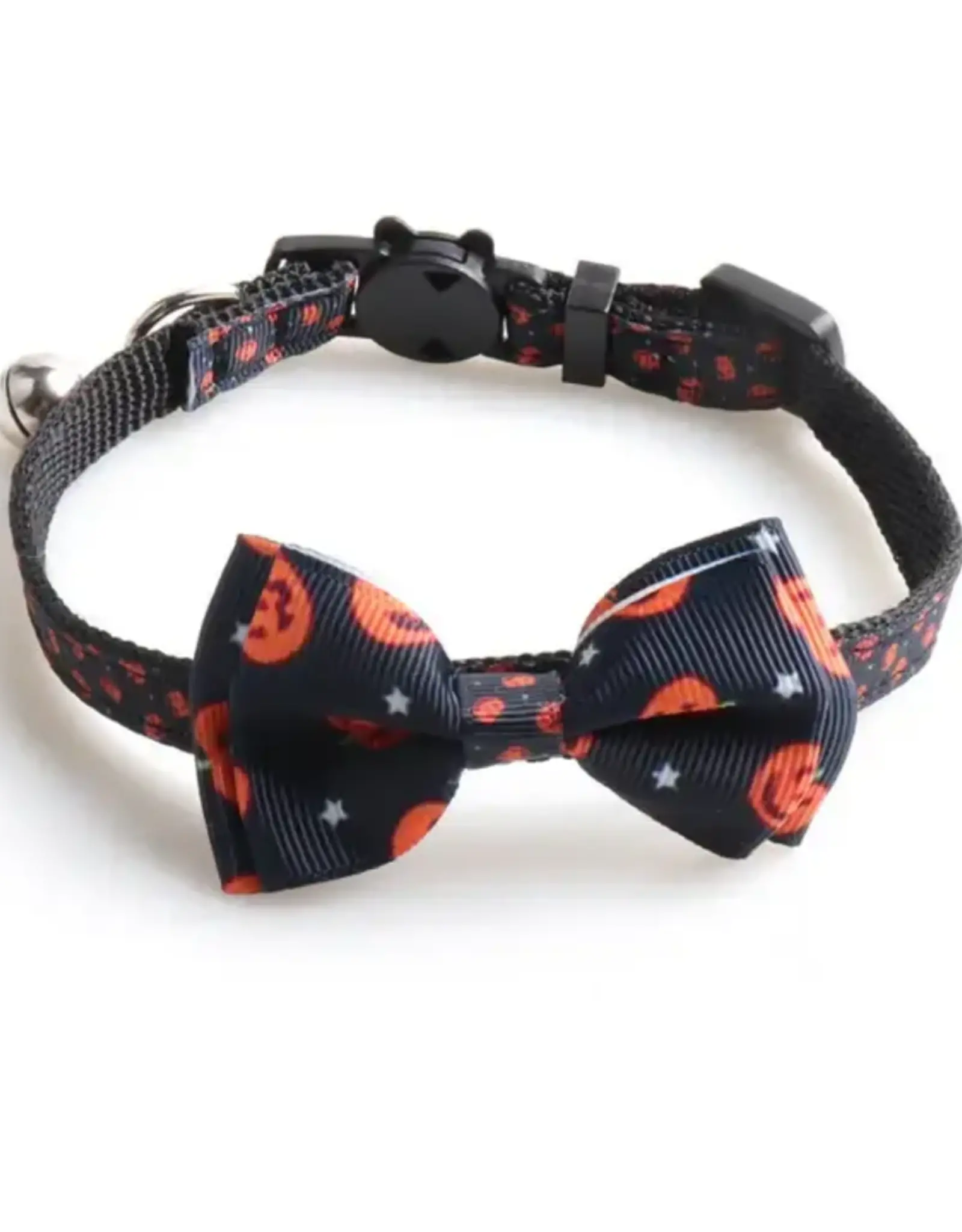 Adjustable Halloween Bow Tie Cat Collar