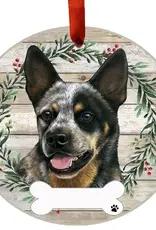 Australian Cattle Dog Ceramic Wreath Ornament