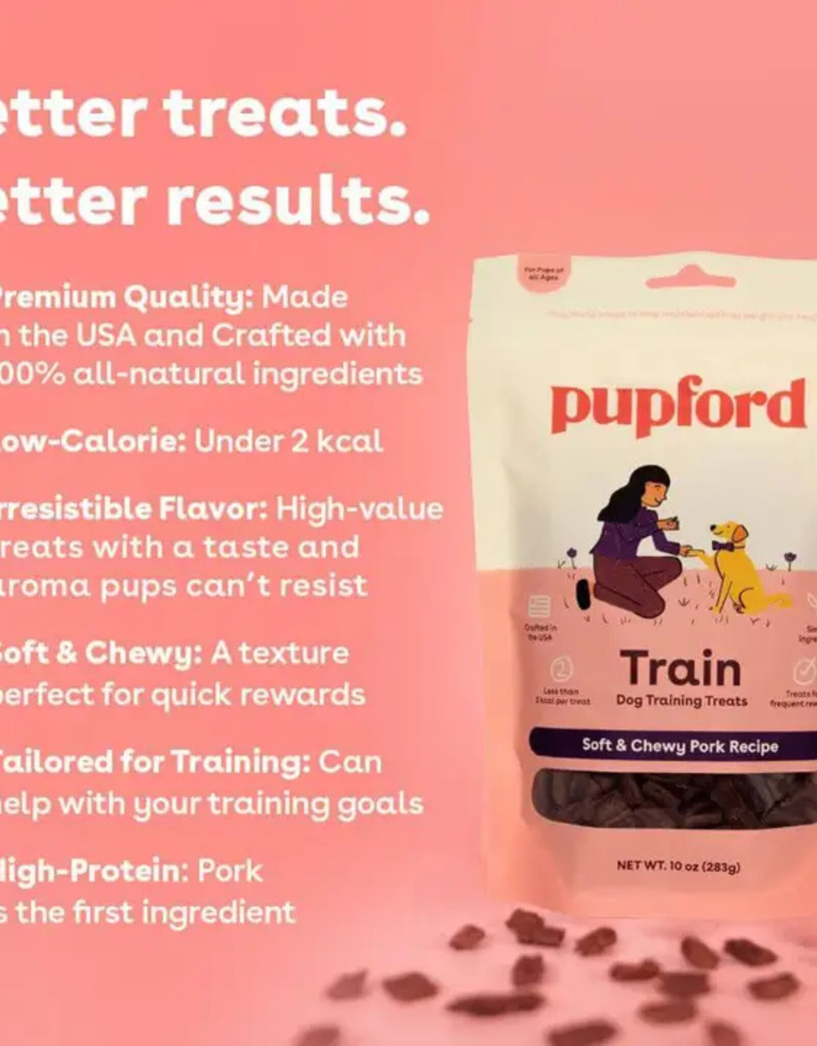pupford Pupford Soft & Chewy Pork Training Treats 5oz
