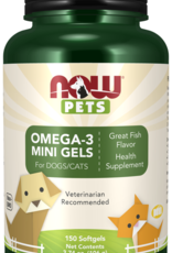 NOW NOW Omega-3 Mini Gels Softgels for Dogs & Cats