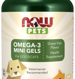 NOW NOW Omega-3 Mini Gels Softgels for Dogs & Cats